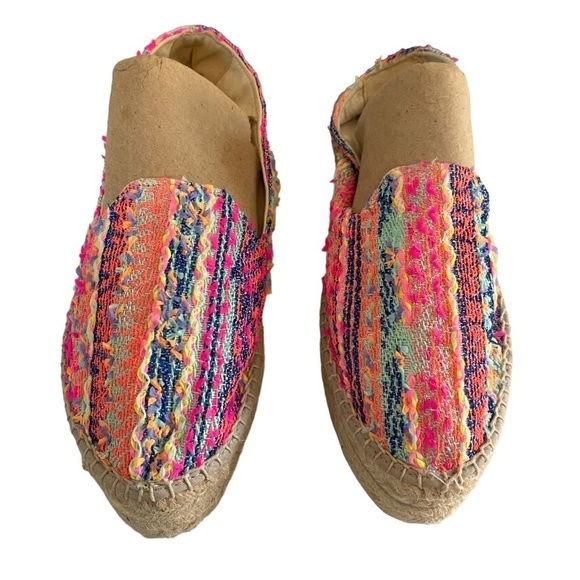 MANEBI - SIZE 39 - US 8 - MADE IN SPAIN - MULTI COLORS - PLATFORM ESPADRILLE S5 - Picture 3 of 15